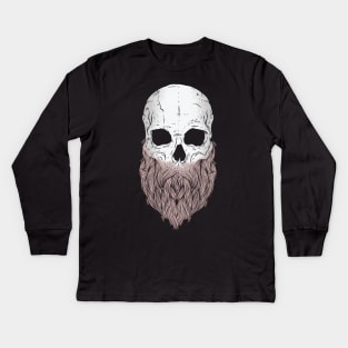 Bearded Skull Kids Long Sleeve T-Shirt